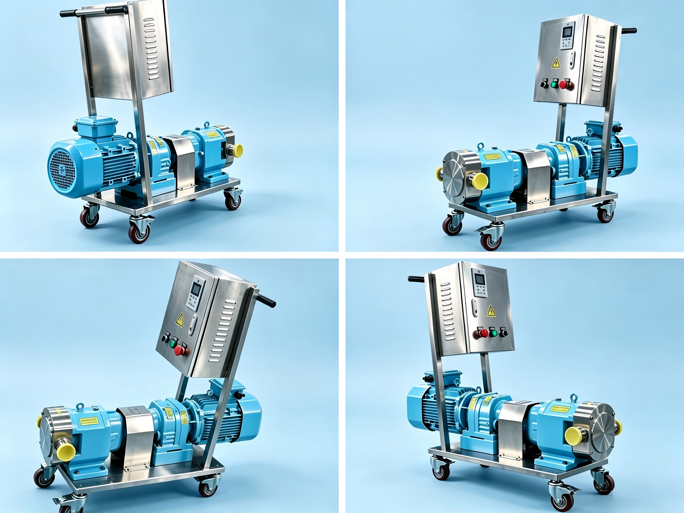 Lobe pump with fre-control Kolbenpumpe mit Fre-Steuerung