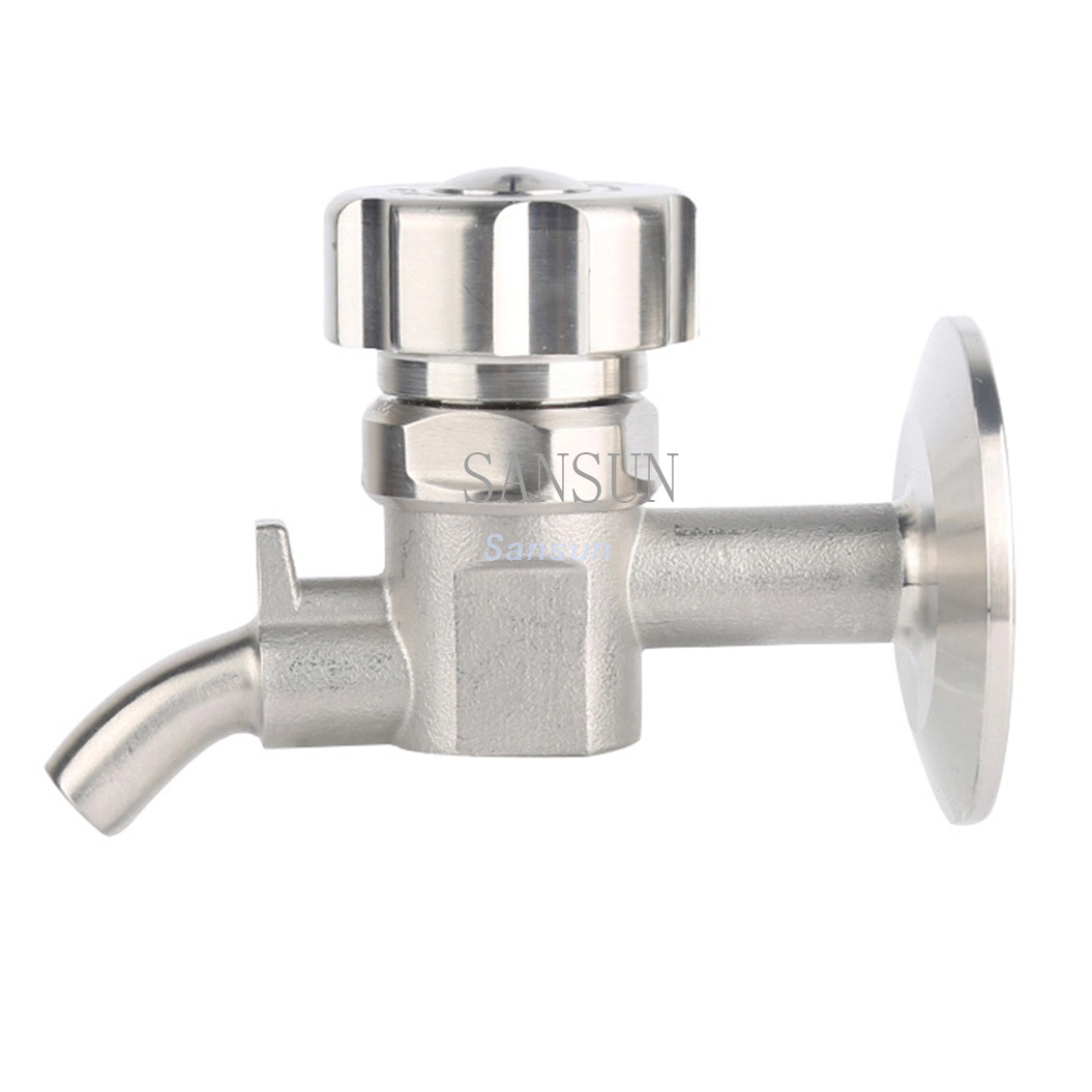 Zwickel -Probenventil Motornetzknopf 1.5 "TC