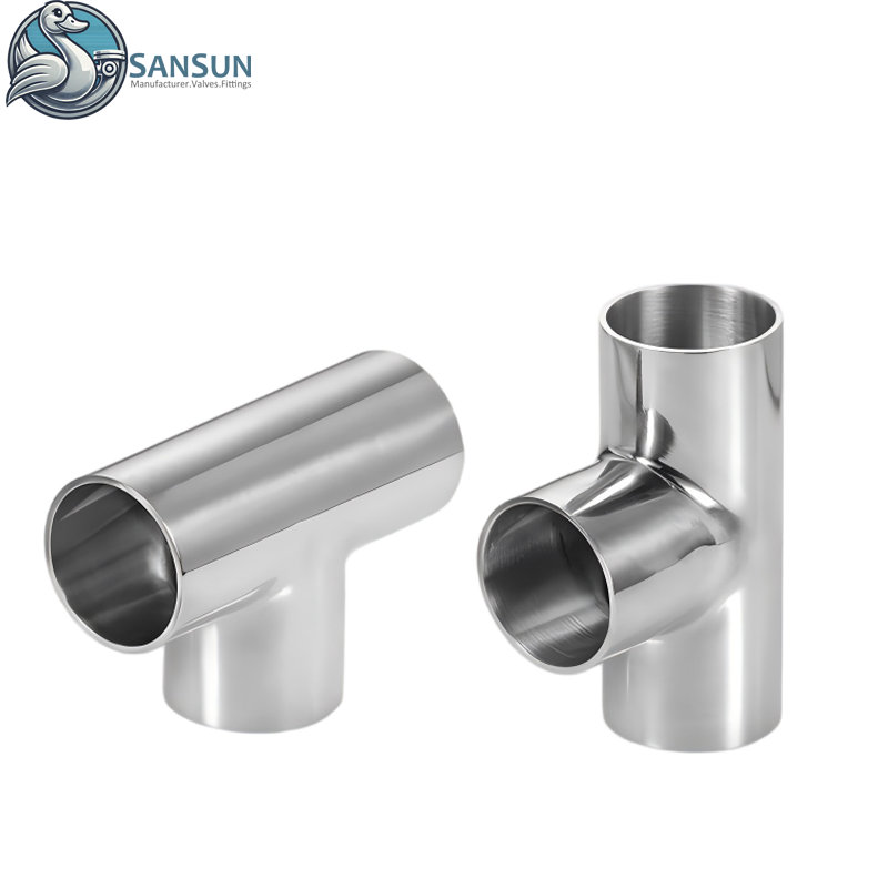 Schweiß-T-Stück aus Edelstahl 316L für Flüssigkeitskühlsysteme in Rechenzentren
