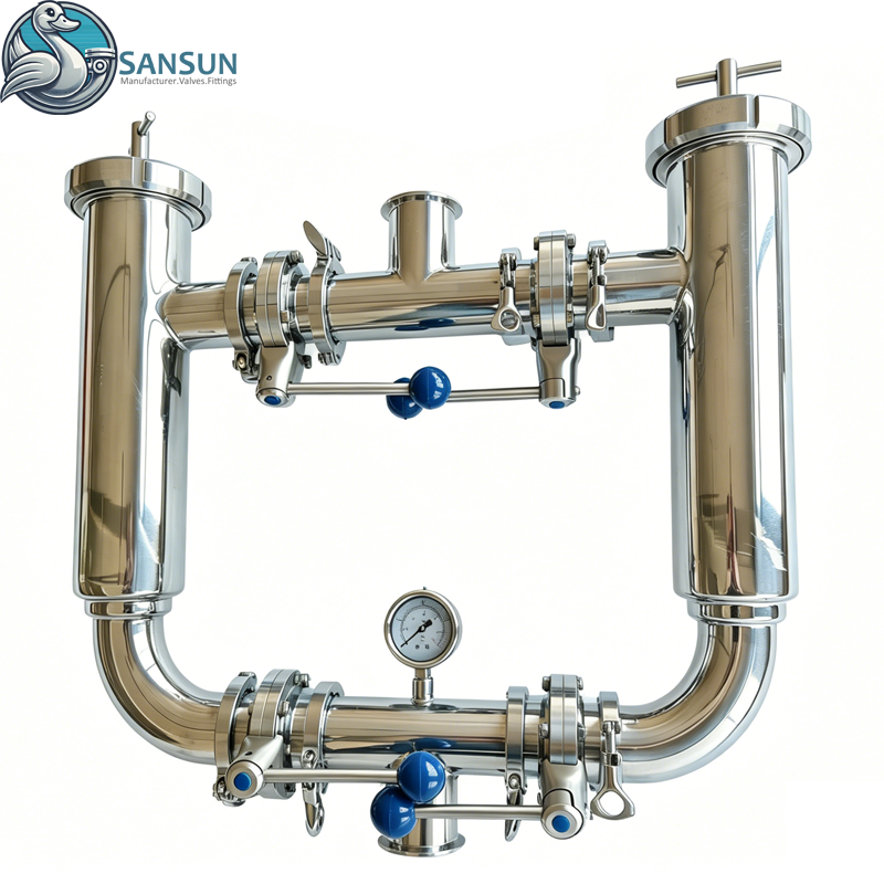 Duplex-Filtersieb aus 316L-Sanitär-Edelstahl in Lebensmittelqualität