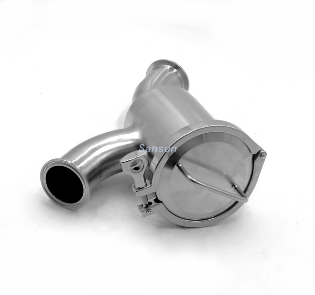 Hygienische Edelstahl -Triclamp -Y -Siebfilter