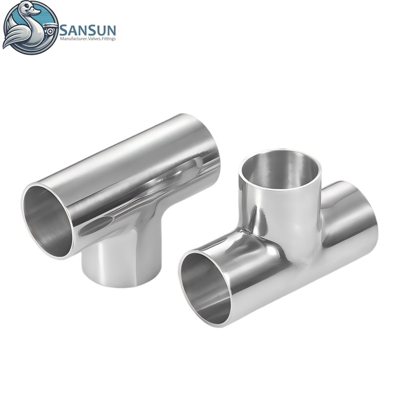 Schweiß-T-Stück aus Edelstahl 316L für Flüssigkeitskühlsysteme in Rechenzentren