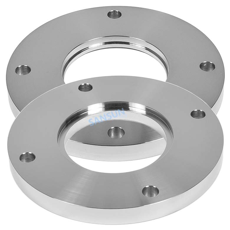 Edelstahl Iso gelangweilt leere, verschraubte Flanschflansch -Vakuumarmaturen 