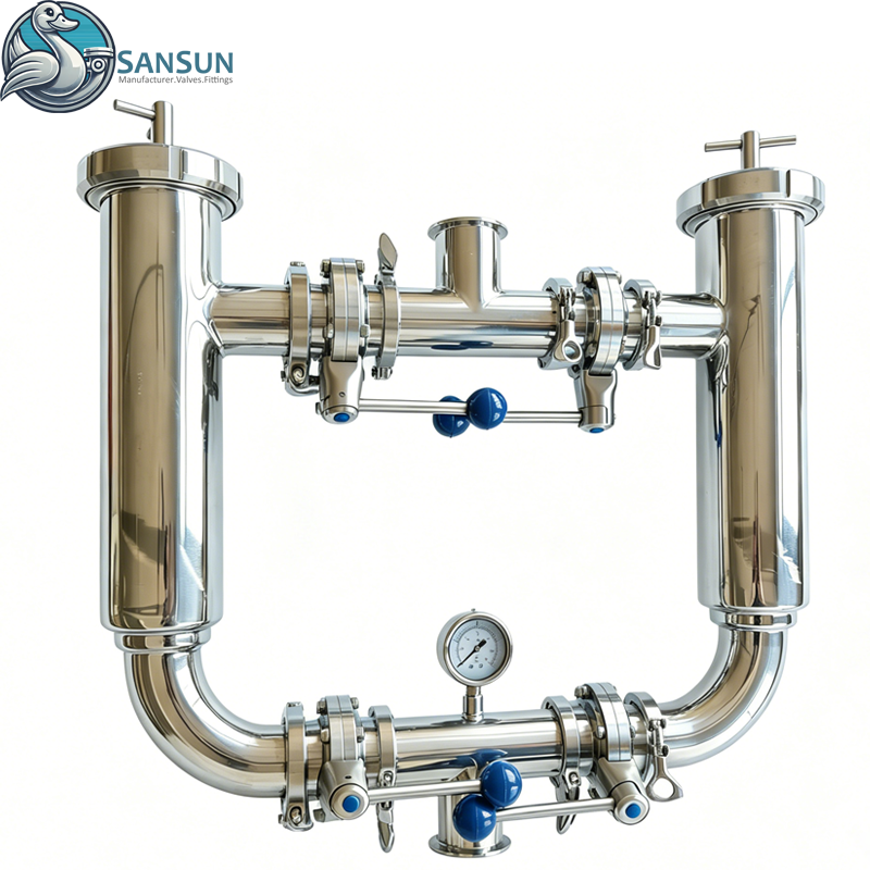 Duplex-Filtersieb aus 316L-Sanitär-Edelstahl in Lebensmittelqualität