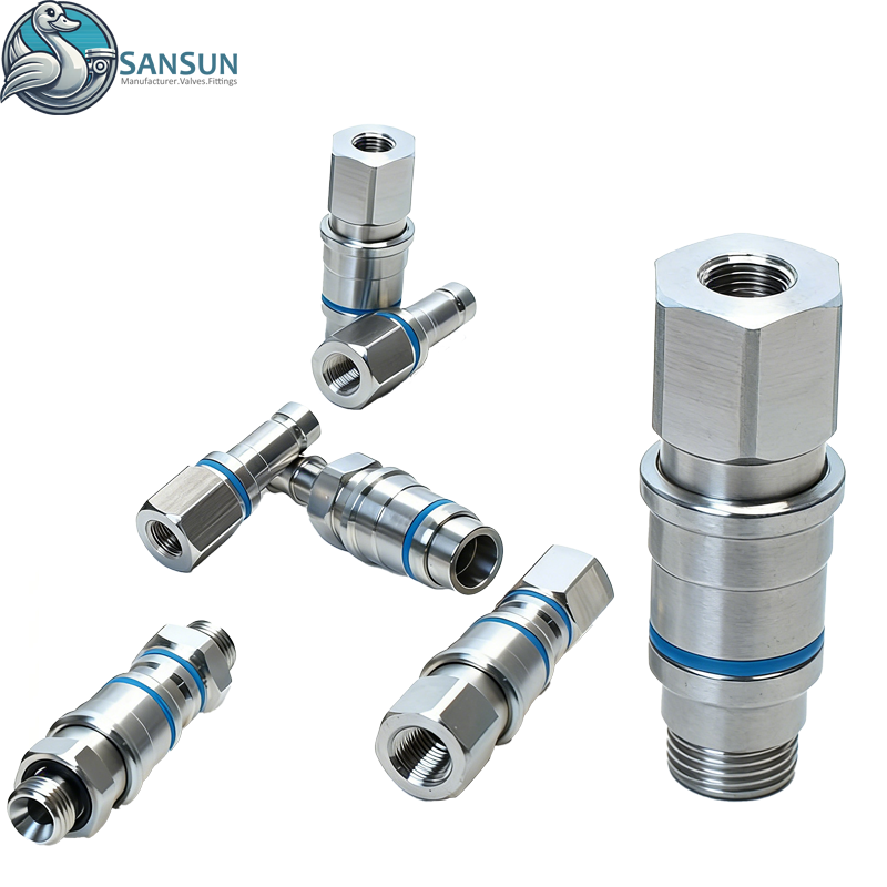 Edelstahl-Schnellkupplung für Server-Flüssigkeitskühlsysteme