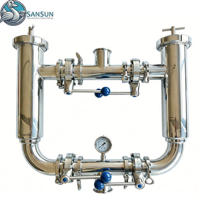 Duplex-Filtersieb aus 316L-Sanitär-Edelstahl in Lebensmittelqualität