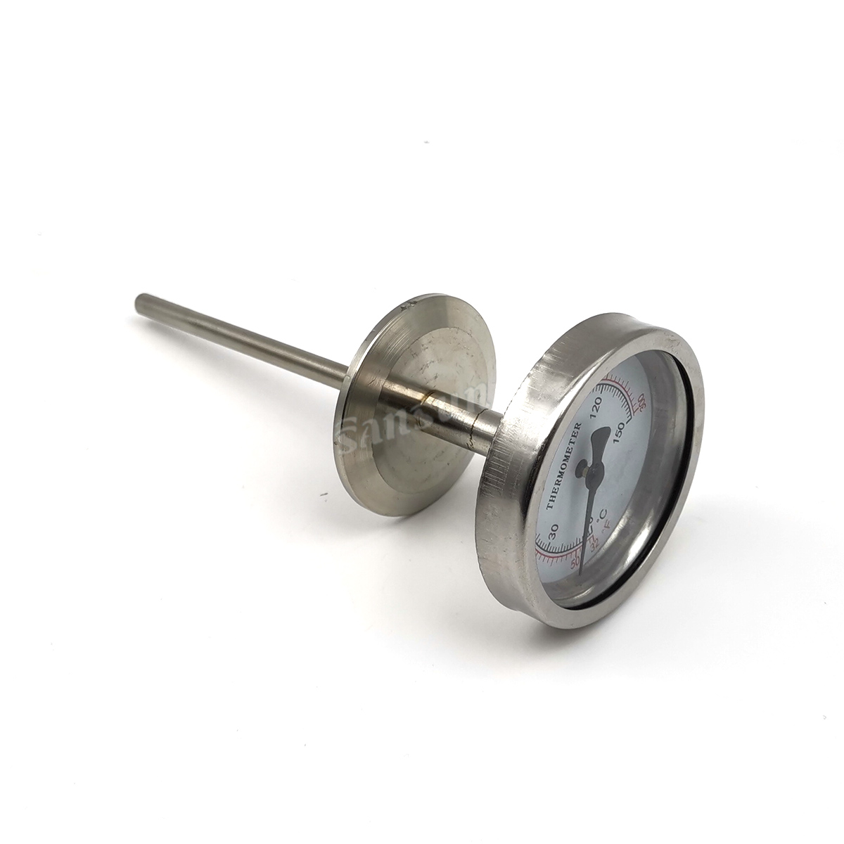 Bimetallisches Stabthermometer aus Edelstahl 304, horizontaler Typ