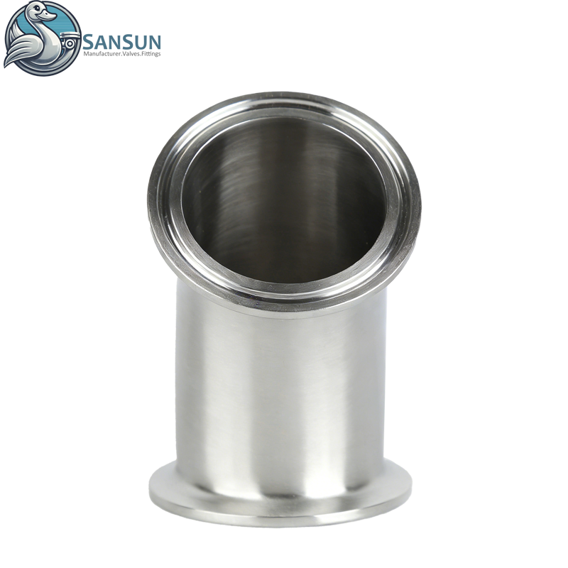 Flüssigkeitskühlsystem für Rechenzentren, Tri-Clamp-45°-Winkel aus Edelstahl 316L