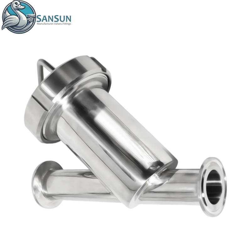 316L Y-Typ-Tri-Clamp-Filter für Flüssigkeitskühlsysteme in Rechenzentren