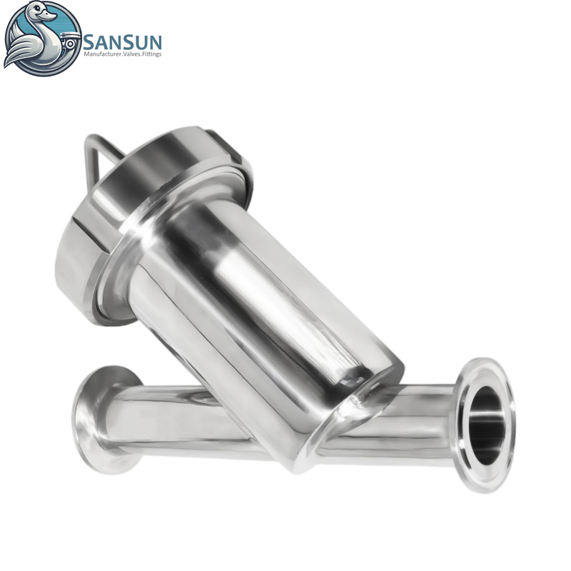 316L Y-Typ-Tri-Clamp-Filter für Flüssigkeitskühlsysteme in Rechenzentren