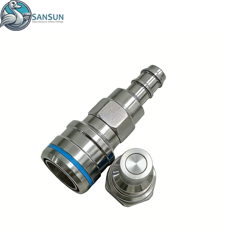 Edelstahl-Schnellkupplung für Server-Flüssigkeitskühlsysteme