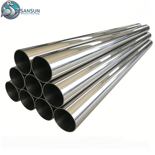 Hygienische Edelstahlrohre 304/316L in Lebensmittelqualität, geschweißt und nahtlos