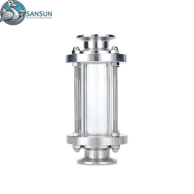 Tri-Clamp-Schauglas aus 316L-Edelstahl für das Flüssigkeitskühlsystem von Rechenzentren