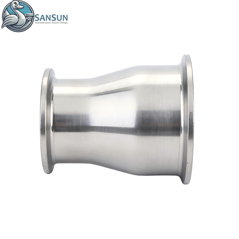  Konzentrisches Tri-Clamp-Reduzierstück aus Edelstahl 304 für Flüssigkeitskühlsysteme in Rechenzentren