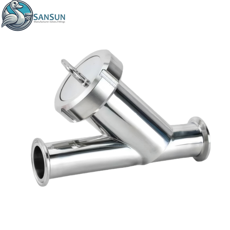 Sanitär-Edelstahl-Tri-Clamp-Y-Siebfilter für die Flüssigkeitskühlung von Rechenzentrumsservern