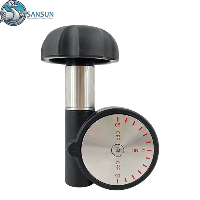 SS316L-Edelstahl-Sanitärschweiß-Absperrklappe mit mikroverstellbarem Handrad