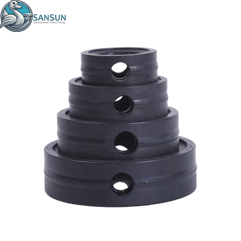 Schwarze EPDM-Dichtung in Lebensmittelqualität für Sanitär-Absperrklappen