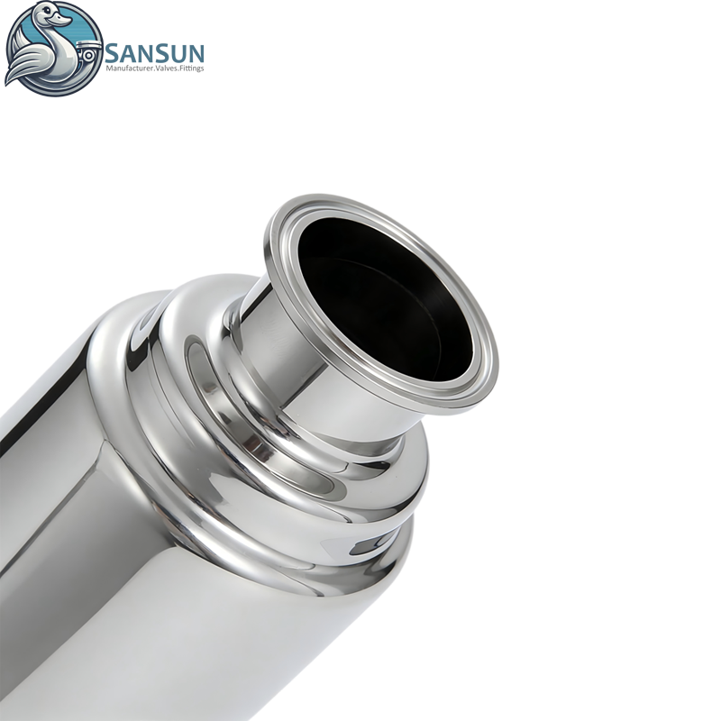  Tri-Clamp-Winkelfilter aus 316L-Edelstahl für die Flüssigkeitskühlung im Rechenzentrum