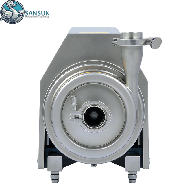 SUS 304 316L Sanitär-Edelstahl-Schweiß-/Klemmkreiselpumpe DIN/SMS-Spezifikation mit maximalem Wasserdruck von 0,1 MPa