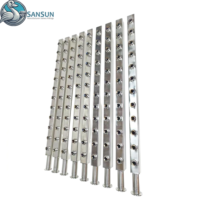 Flüssigkeitskühlungs-Rackverteiler 304 316L-Edelstahl-Rechenzentrum im Rack-Kühlmittelverteilungskopf