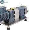 Sanitäre Edelstahl-Schweiß-/Klemmverdränger-Drehkolbenpumpe mit Getriebemotor
