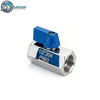 Mini-Kugelhahn aus Edelstahl mit Innengewinde AISI304 AISI316L für AI Data Center Liquid Cooling CDU Pipeline SANSUN